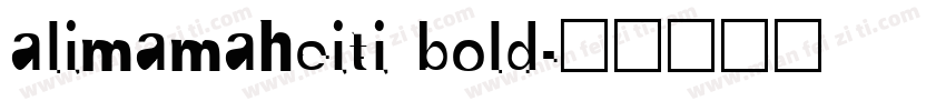 alimamaheiti bold字体转换